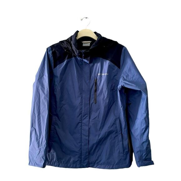 Columbia Blue Hooded Zip Rain Jacket XL NWOT 6 0470 - Picture 9 of 9